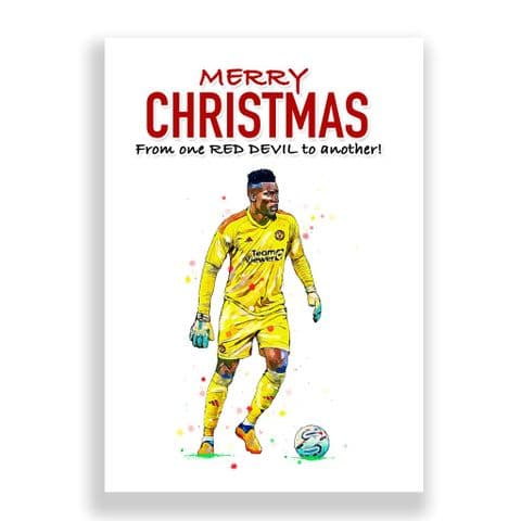 Manchester United Christmas Card | Onana