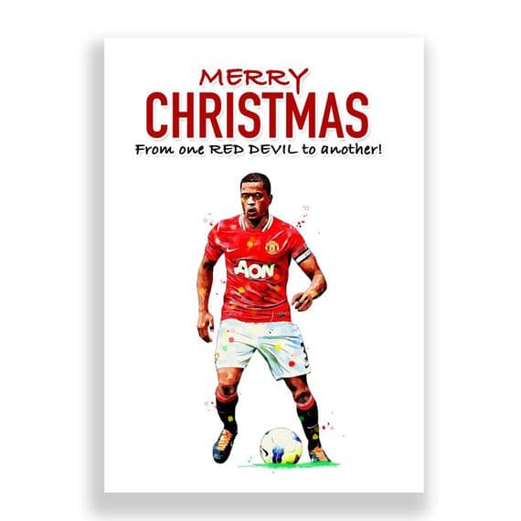 Manchester United Christmas Card | Patrice Evra