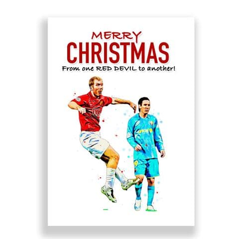 Manchester United Christmas Card | Paul Scholes