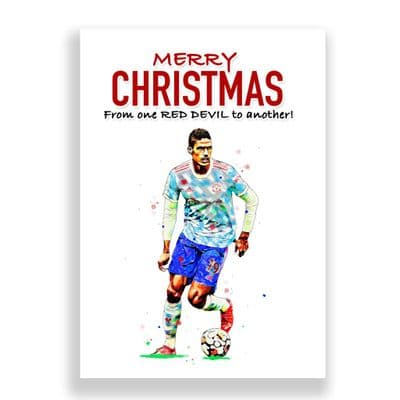 Manchester United Christmas Card | Raphaël Varane