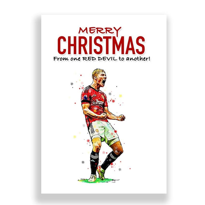 Manchester United Christmas Card | Rasmus Højlund