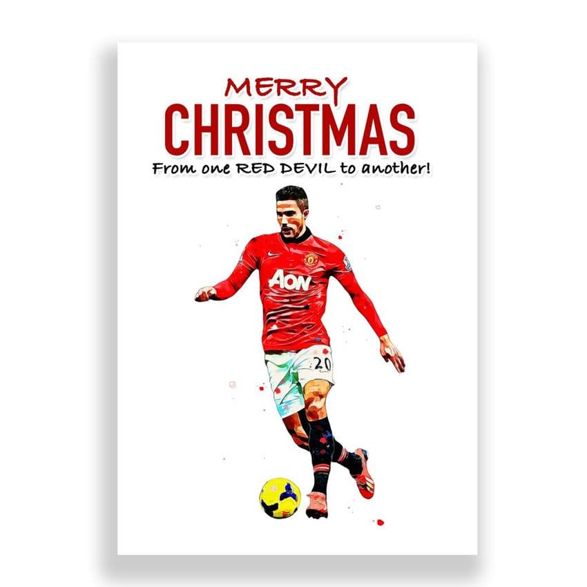 Manchester United Christmas Card | Robin Van Persie