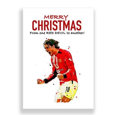 Manchester United Christmas Card | Ruud Van Nistelrooy