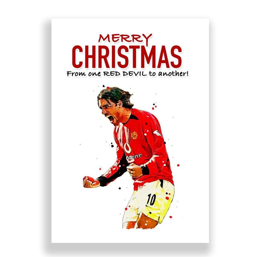 Manchester United Christmas Card | Ruud Van Nistelrooy