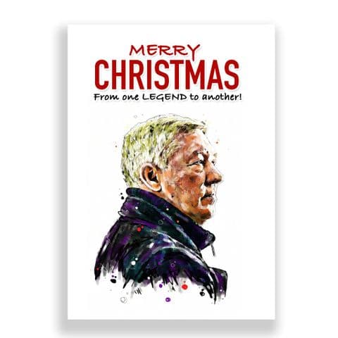 Manchester United Christmas Card | Sir Alex Ferguson