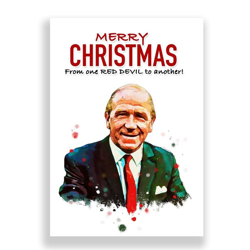 Manchester United Christmas Card | Sir Matt Busby