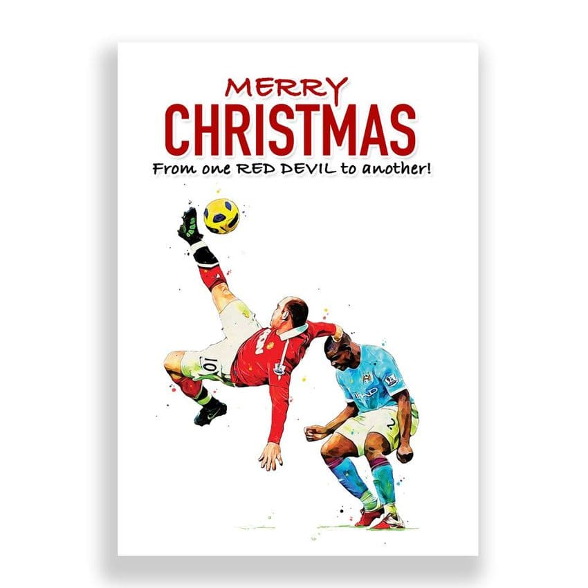 Manchester United Christmas Card | Wayne Rooney