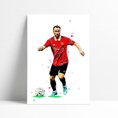 Manchester United | Cristian Eriksen Art Print