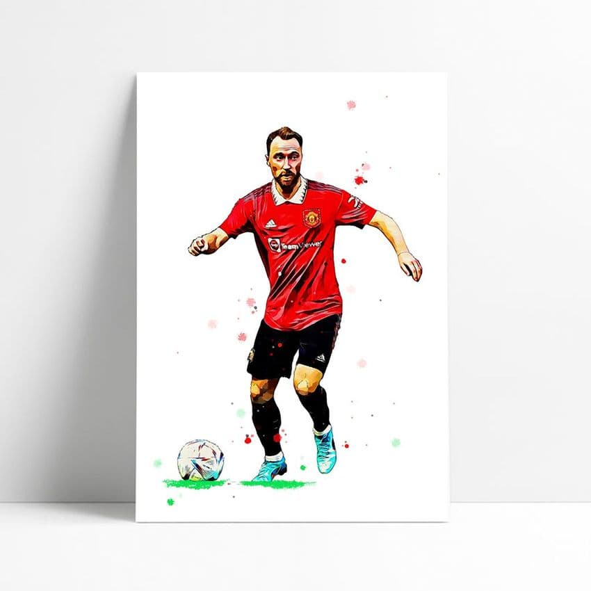 Manchester United | Cristian Eriksen Art Print