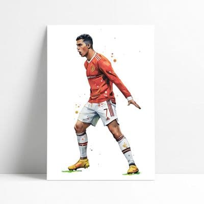 Manchester United | Cristiano Ronaldo Art Print