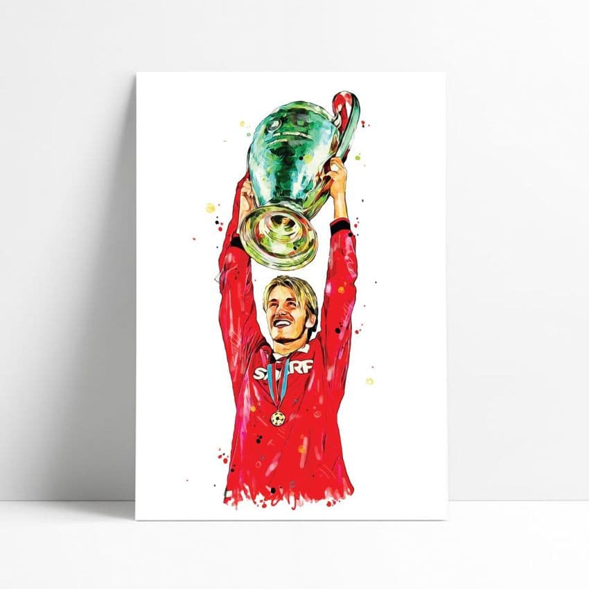 Manchester United | David Beckham Art Print (1)
