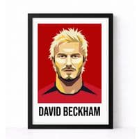 MANCHESTER UNITED | DAVID BECKHAM | MODERN ART PRINT