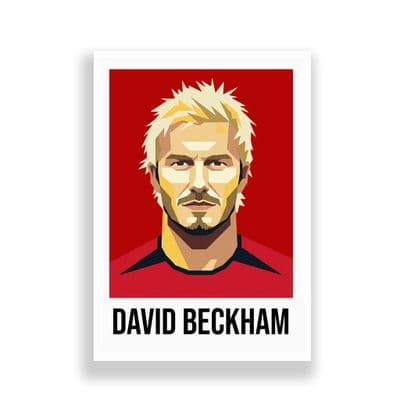 MANCHESTER UNITED | DAVID BECKHAM | MODERN ART PRINT