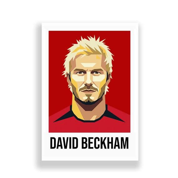 MANCHESTER UNITED | DAVID BECKHAM | MODERN ART PRINT