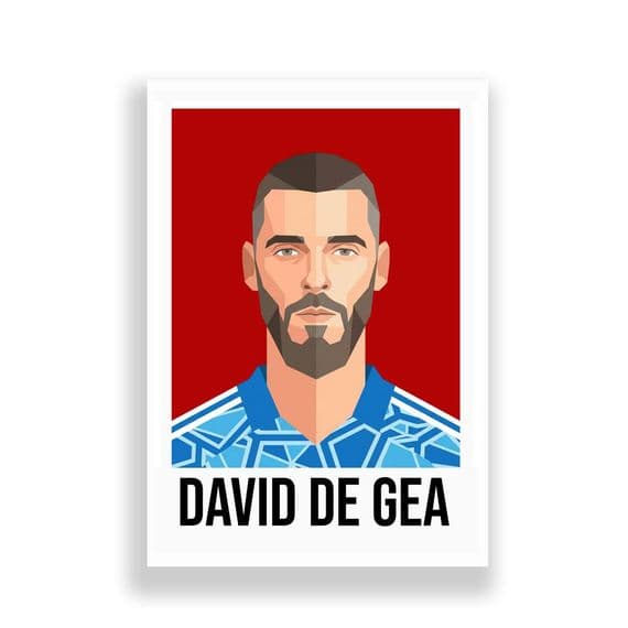 MANCHESTER UNITED | DAVID DE GEA  | MODERN ART PRINT