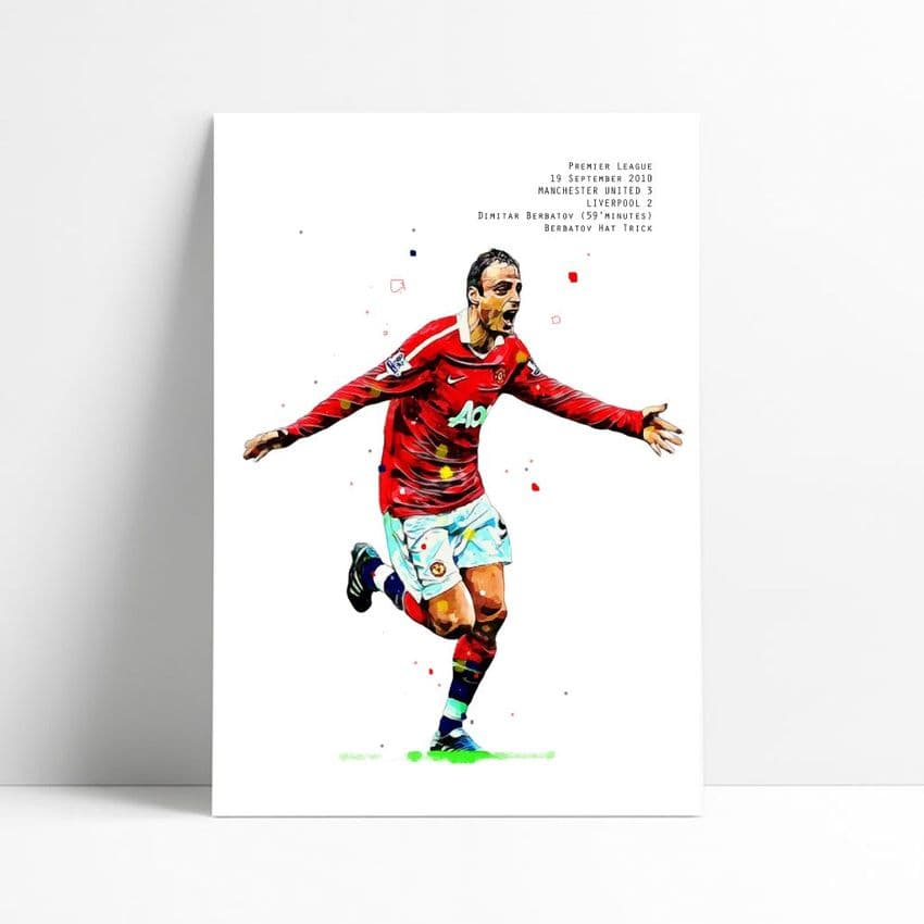 Manchester United | Dimiter Berbatov Art Print