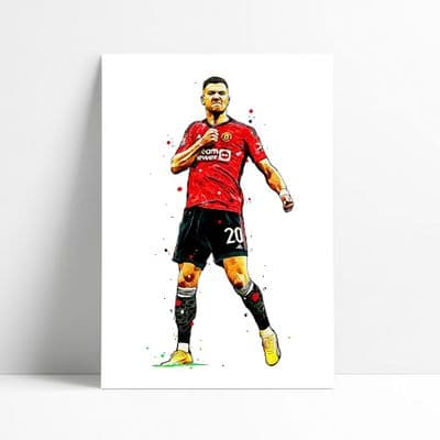Manchester United | Diogo Dalot Art Print