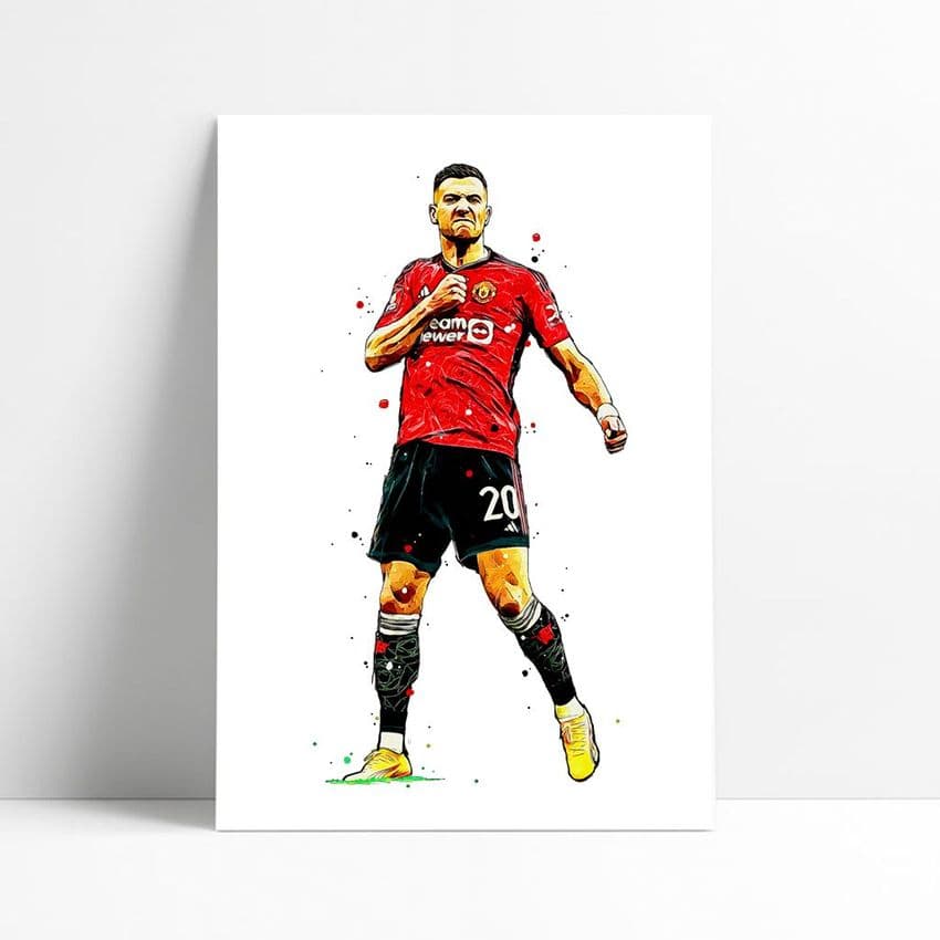 Manchester United | Diogo Dalot Art Print