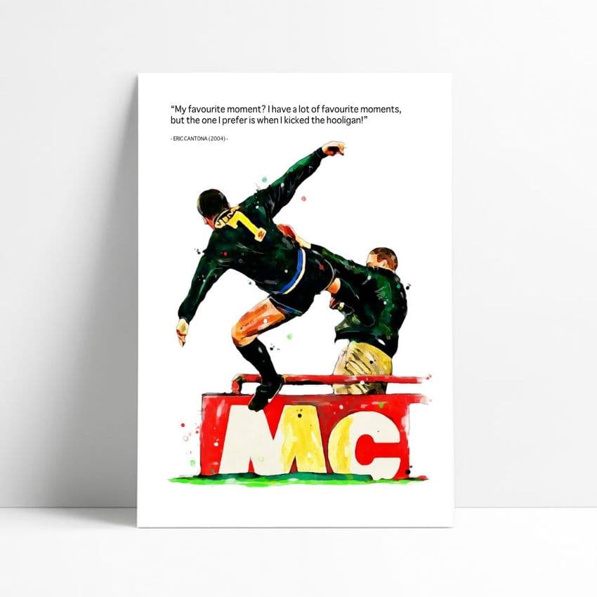 Manchester United | Eric Cantona Art Print (2)