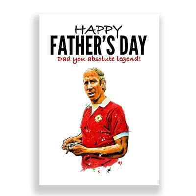 Manchester United Father's Day Card | Bobby Charlton