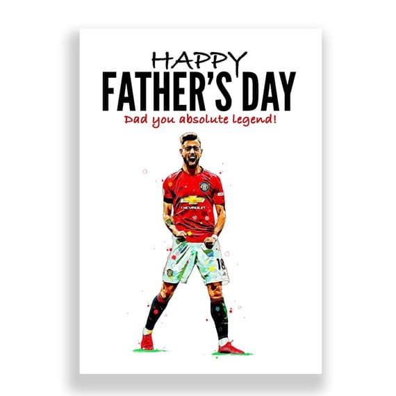Manchester United Father's Day Card | Bruno Fernandes