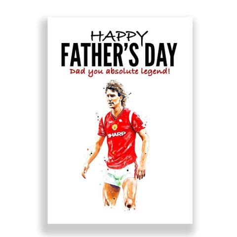 Manchester United Father's Day Card | Bryan Robson