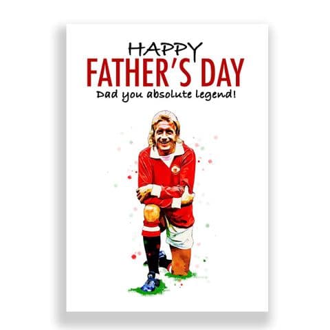 Manchester United Father's Day Card | Dennis Law