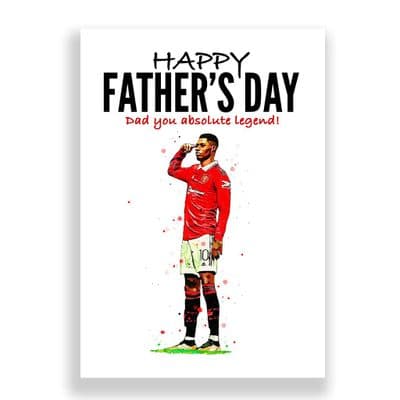 Manchester United Father's Day Card | Marcus Rashford