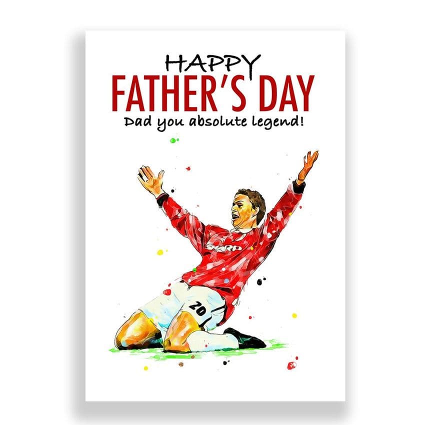 Manchester United Father's Day Card | Ole Gunnar Solskjær