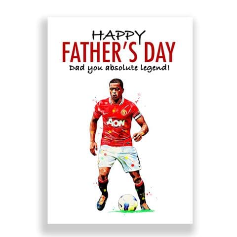 Manchester United Father's Day Card | Patrice Evra