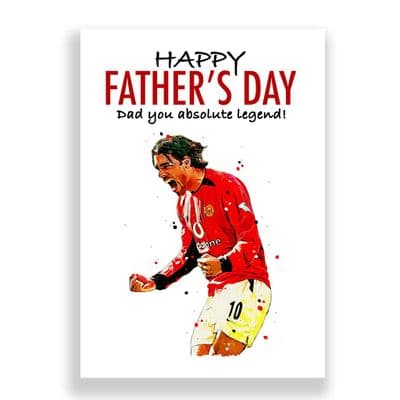 Manchester United Father's Day Card | Ruud van Nistelrooy
