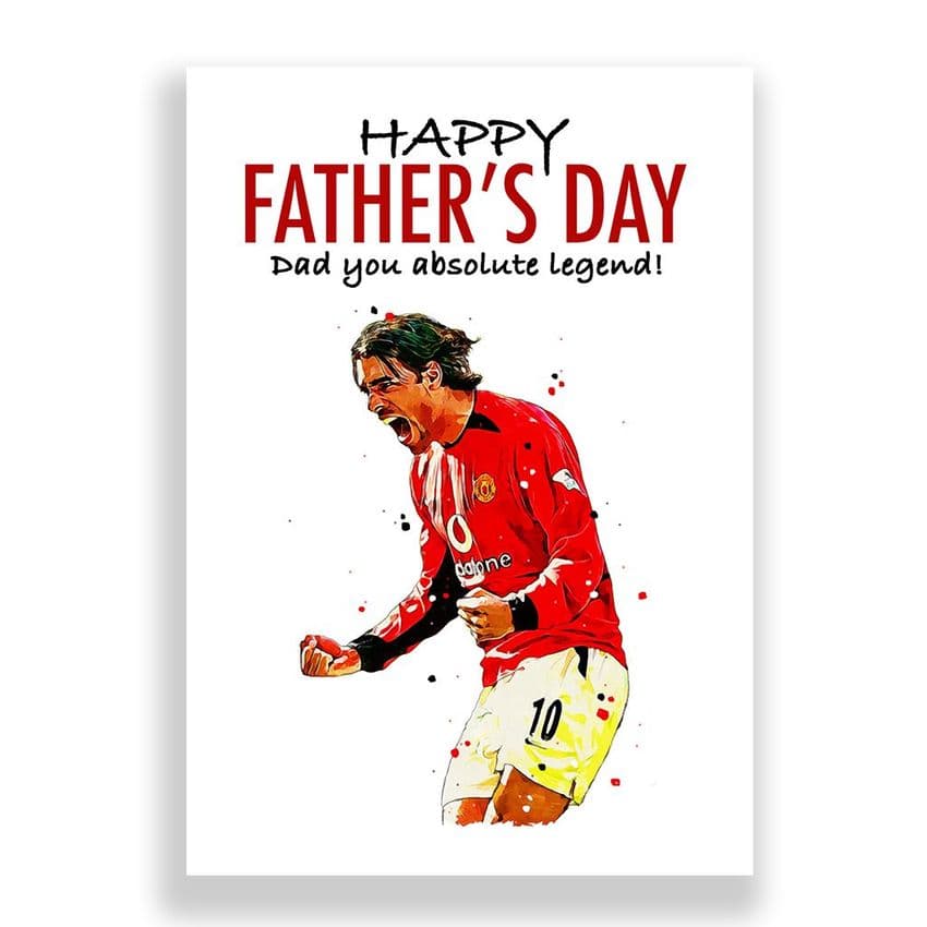 Manchester United Father's Day Card | Ruud van Nistelrooy