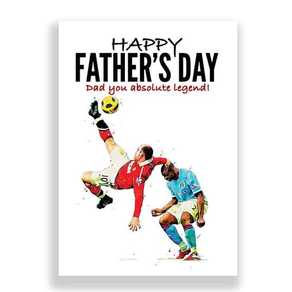 Manchester United Father's Day Card | Wayne Rooney