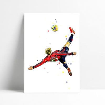 Manchester United | Garnacho Art Print (1)