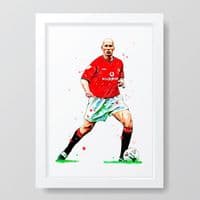 Manchester United | Jaap Stam Art Print