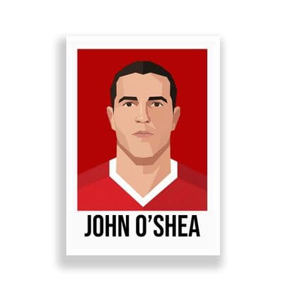 MANCHESTER UNITED | JOHN O'SHEA  | MODERN ART PRINT