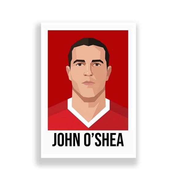 MANCHESTER UNITED | JOHN O'SHEA  | MODERN ART PRINT