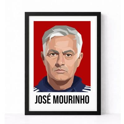 MANCHESTER UNITED | JOSE MOURINHO  | MODERN ART PRINT