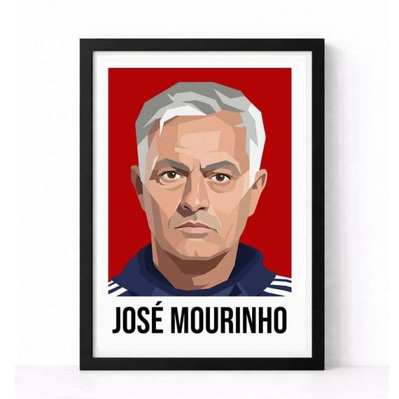 MANCHESTER UNITED | JOSE MOURINHO  | MODERN ART PRINT
