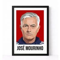 MANCHESTER UNITED | JOSE MOURINHO  | MODERN ART PRINT
