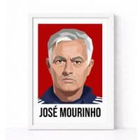 MANCHESTER UNITED | JOSE MOURINHO  | MODERN ART PRINT