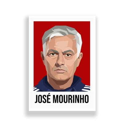 MANCHESTER UNITED | JOSE MOURINHO  | MODERN ART PRINT