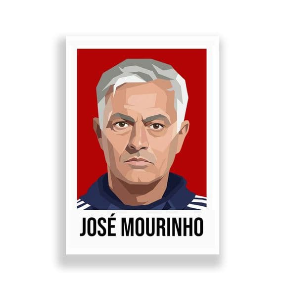 MANCHESTER UNITED | JOSE MOURINHO  | MODERN ART PRINT