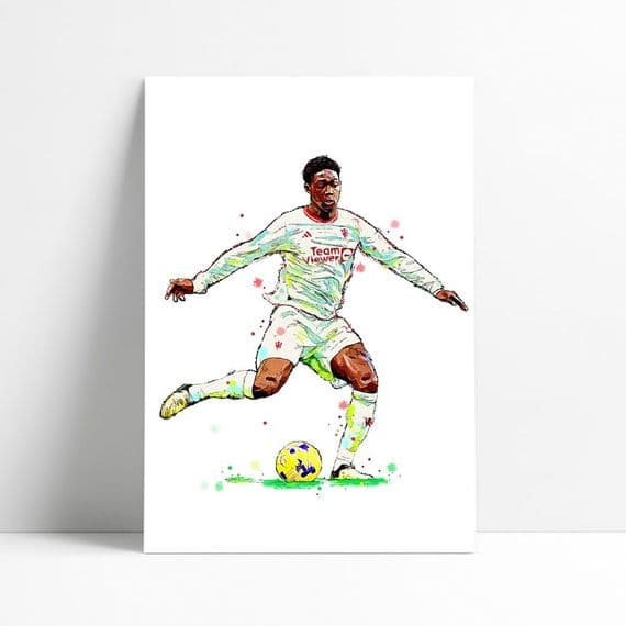 Manchester United | Kobbie Mainoo  Art Print