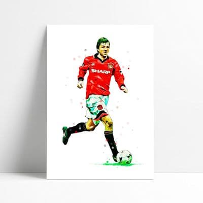 Manchester United | Lee Sharpe Art Print