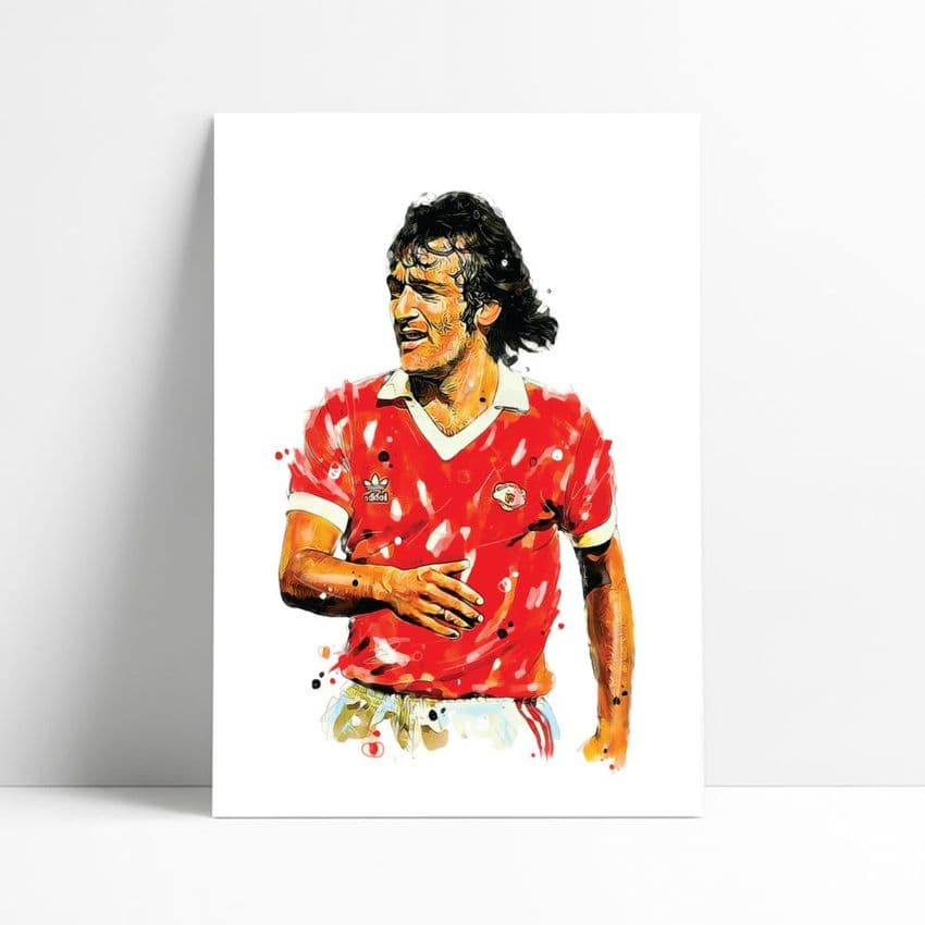 Manchester United | Lou Macari Art Print