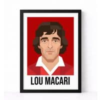MANCHESTER UNITED | LOU MACARI  | MODERN ART PRINT