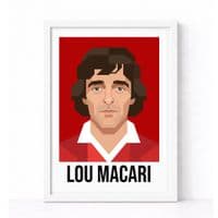 MANCHESTER UNITED | LOU MACARI  | MODERN ART PRINT