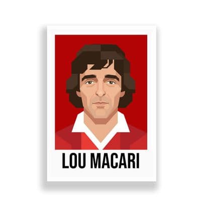 MANCHESTER UNITED | LOU MACARI  | MODERN ART PRINT