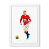 Manchester United | Luke Shaw Art Print